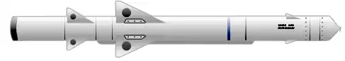 Dessin d'un missile ALARM.