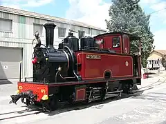 La Meuse 130T no 9 (3932) du Musée des transports de Pithiviers (France).