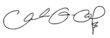 Signature de Alexandria Ocasio-Cortez