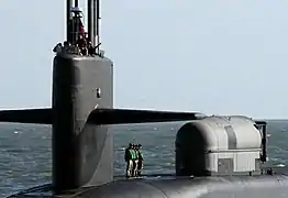 Valise sèche sur l'USS&nbsp;Georgia.