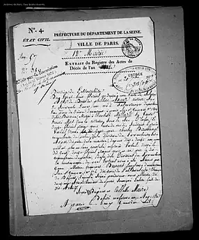Recto de l'acte.