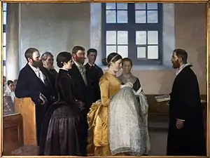 Un baptême (entre 1883 et 1888), Ribe Kunstmuseum&nbsp;(en), Ribe