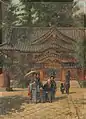 Une visite au sanctuaire Tōshō-gū d'Ueno de Harada Naojirō.