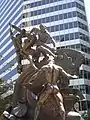 Mechanics monument (en), également connu sous le nom de Donahue Memorial Fountain, 1901 (Market Street, San Francisco).