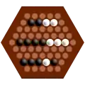 Dans ces trois cas, Noir ne peut pas pousser.1) 2 contre 2 : force insuffisante2) Il est impossible de pousser 3 billes, même avec 4 !3) La bille noire à droite de la blanche empêche Noir d’effectuer une poussée.