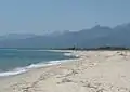 La plage de Quarcione.