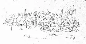 Dessin de Émile Gastebois, 1875, bibliothèque Carnegie (Reims)