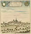 Relevé de l'abbaye par Louis Boudan fin XVIIe siècle pour Gaignières.