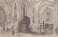 La grange abbatiale au XIXe&nbsp;siècle