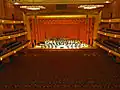 Intérieur de l'Abravanel Hall house, États-Unis