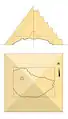 Reconstitution de la pyramide (d'après N.&nbsp;Swelim)