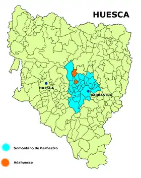 Localisation de Adahuesca