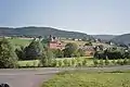 Vue d'Adolfsburg de la route.