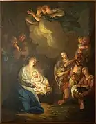 Adoration des bergers, peinture du XVIIIe siècle classée.