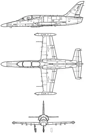 vue en plan de l’avion