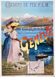 Chemins de fer PLM, Genève, 1895.