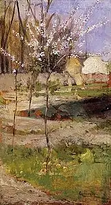 Pommiers en fleur (Virágzó almafák)