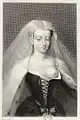 Agnès Sorel, estampe datée de 1754, Bibliothèque nationale de France.