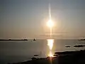 Lever de soleil sur le golfe sud d'Ahtopol