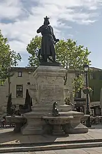 Monument à Saint Louis (1849), bronze, Aigues-Mortes.