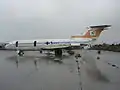 Un Hawker-Siddeley Trident abandonné sur une piste.