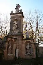 Saint Jean-Baptiste au-dessus de Déborah et Aaron