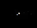 observation à travers un Celestron C8 ;