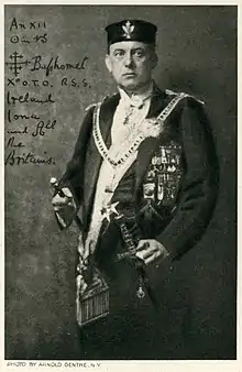 Aleister Crowley.