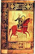 Alexandre dans le Liber floridus, XIIe siècle.