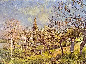 Un Verger au printemps, By (1881)Rotterdam, Musée Boijmans Van Beuningen.