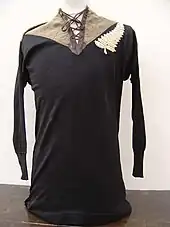 Maillot des All Blacks de 1905.