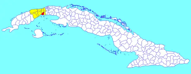 Municipalité de Alquízar dans la province d'Artemisa