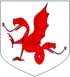 D'argent à une amphisbène de gueules.