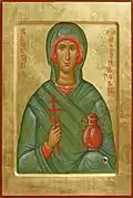Sainte Anastasie. Début XVe&nbsp;siècle. Musée de l'Ermitage