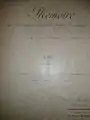 Page de garde d'un mémoire daté de 1911.