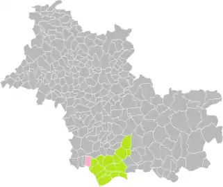 Angé dans le canton de rattachement en 2016.