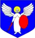 D’azur à un saint Michel d’argent nimbé d’or, tenant un glaive flamboyant de gueules et un bouclier du même, qui est de Kiev.
