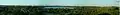 Panorama sur le lac de Maine de la croix de Maine