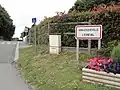 Entrée de l'agglomération.
