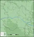 Carte topographique de la province d'Anjou avec les sénéchaussées en 1789.