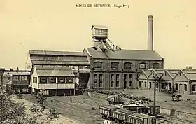 La fosse no&nbsp;9 vers 1910.