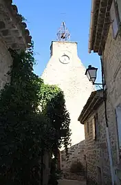 Le beffroi surmonté d'un campanile, édifié au XVIIe&nbsp;siècle.
