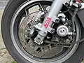 Système anti plongée AVDS sur Kawasaki 900 GPZ.