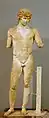 Statue d'Antinoos héroïsé, IIe&nbsp;siècle de notre ère. Marbre. H. 1,80&nbsp;m. Musée archéologique de Delphes