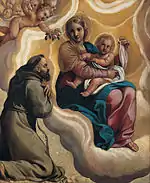 Madone avec enfant et Saint-François