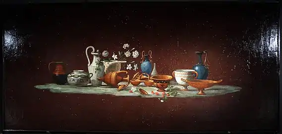 Nature morte avec vase antique et fleurs (1780)Atelier des pierres duresFlorence