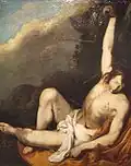Saint Sébastien évanoui, 1640-1645, huile sur toile, 131&nbsp;×&nbsp;106&nbsp;cm, musée des Beaux-Arts d'Orléans.