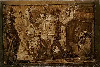 Antoine Sallaert, Alexandre et Diogène, XVIIe siècle.