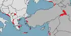Aire de répartition du Mulot rupestre