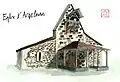 Aquarelle de l'église Saint-André.